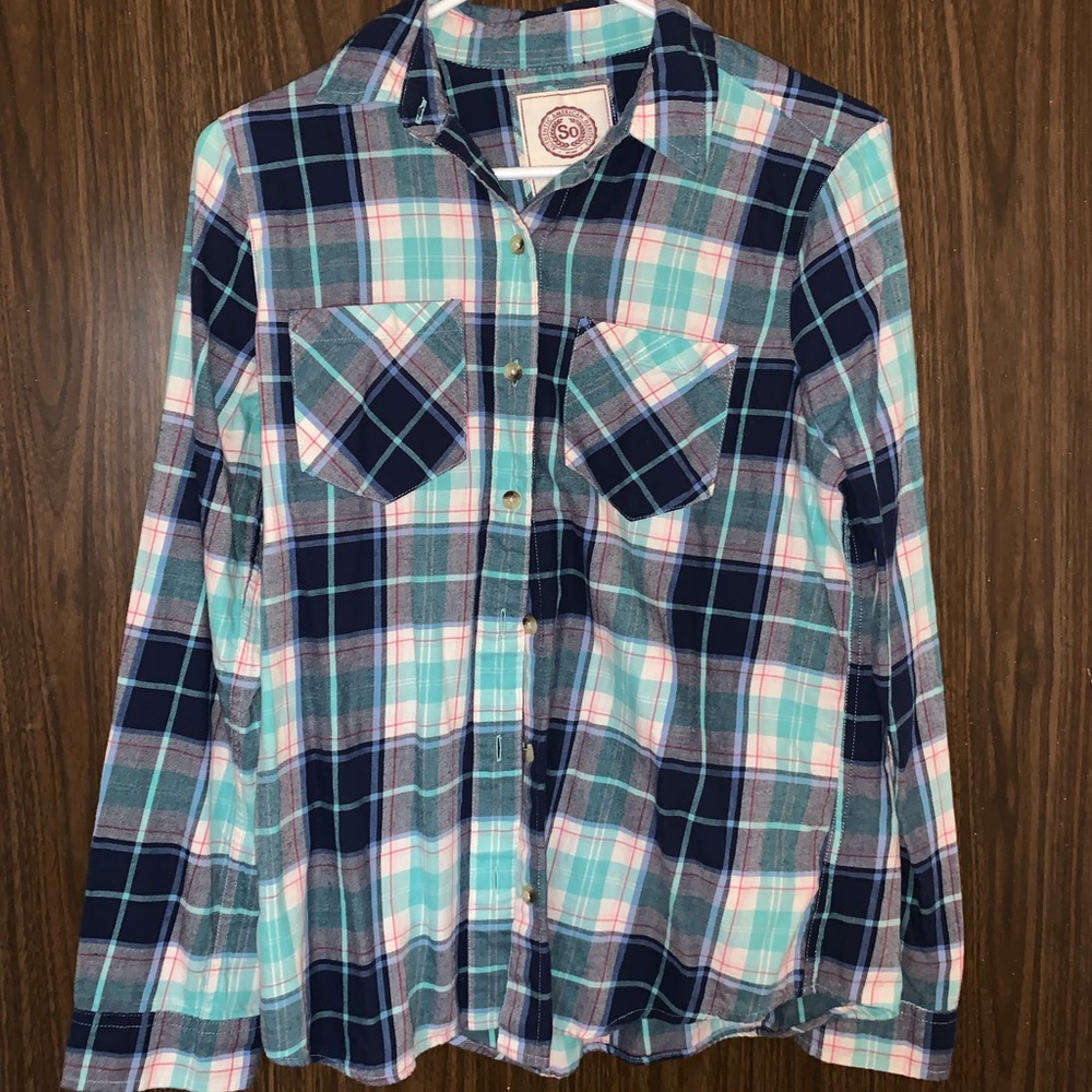 Plaid Button-Up